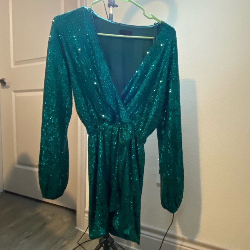 Glitter Green Dress